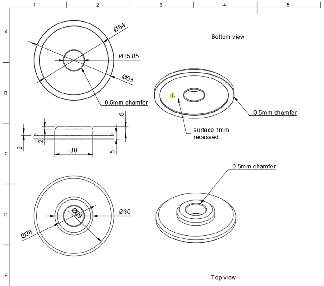 arbor flange